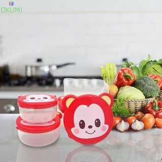 OKUMI_SHOP กล่องถนอมอาหาร กล่องใส่อาหาร ฝาล็อค เข้าไมโครเวฟได้