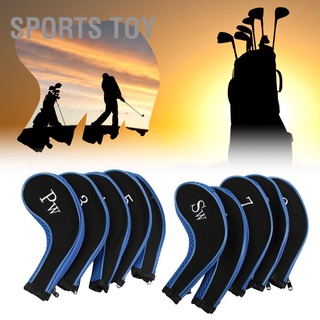 Sports Toy Neoprene อุปกรณ์ป้องกันน้ําสําหรับไม้กอล์ฟ 10 ชิ้น