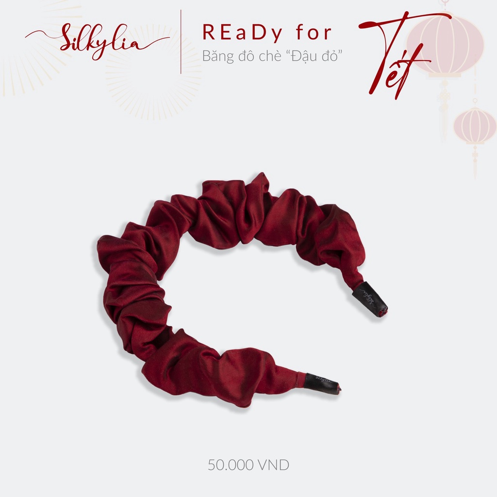 SILK HEADBAND Red Bean Sweet