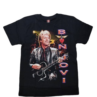 เสื้อวง Bonjovi T-shirt เสื้อยืดวงร็อค Bonjovi