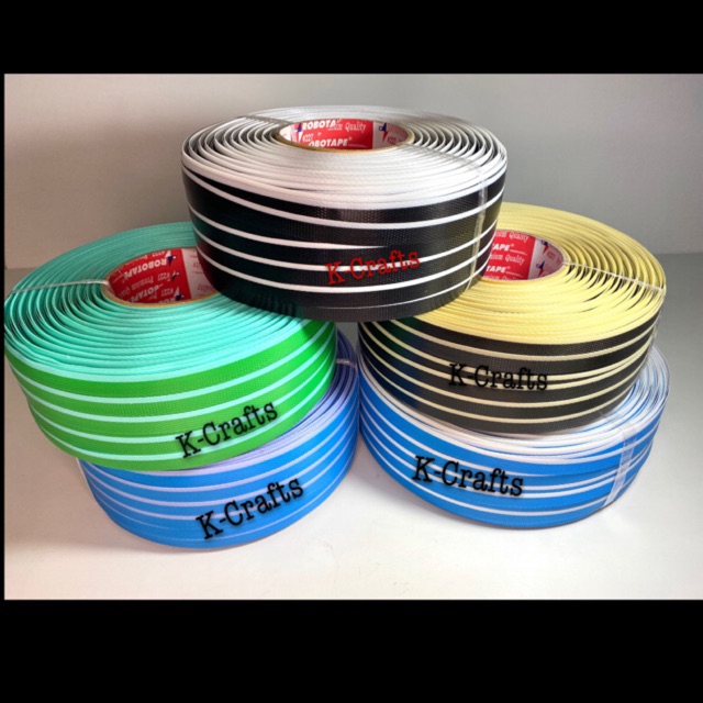 [2สี2เลน]เส้นพลาสติกสาน 12มิล. 1กก. แบบ 9:3 (ชุดที่1)