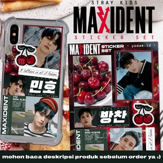 สติกเกอร์ ลายศิลปินเกาหลี SKZ STRAY KIDS MAXIDENT CASE 143 กันน้ํา สําหรับตกแต่ง