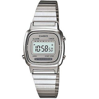 CASIO CMG ระบบดิจิตอล รุ่น LA670WA-7DF สีเงิน ของเเท้ รับประกันศูนย์