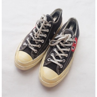 Converse x Comme des Garcons Play Chuck Taylor All Star 70 OX  Size 40EU สีดำ มือสอง ของแท้