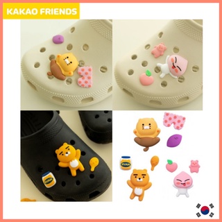 [KAKAO FRIENDS] Crocs jibbitz set silicone Crocs charm set ryan apeach choonsik ชุดจิบบิทซ์ โครค จิบบิทซ์