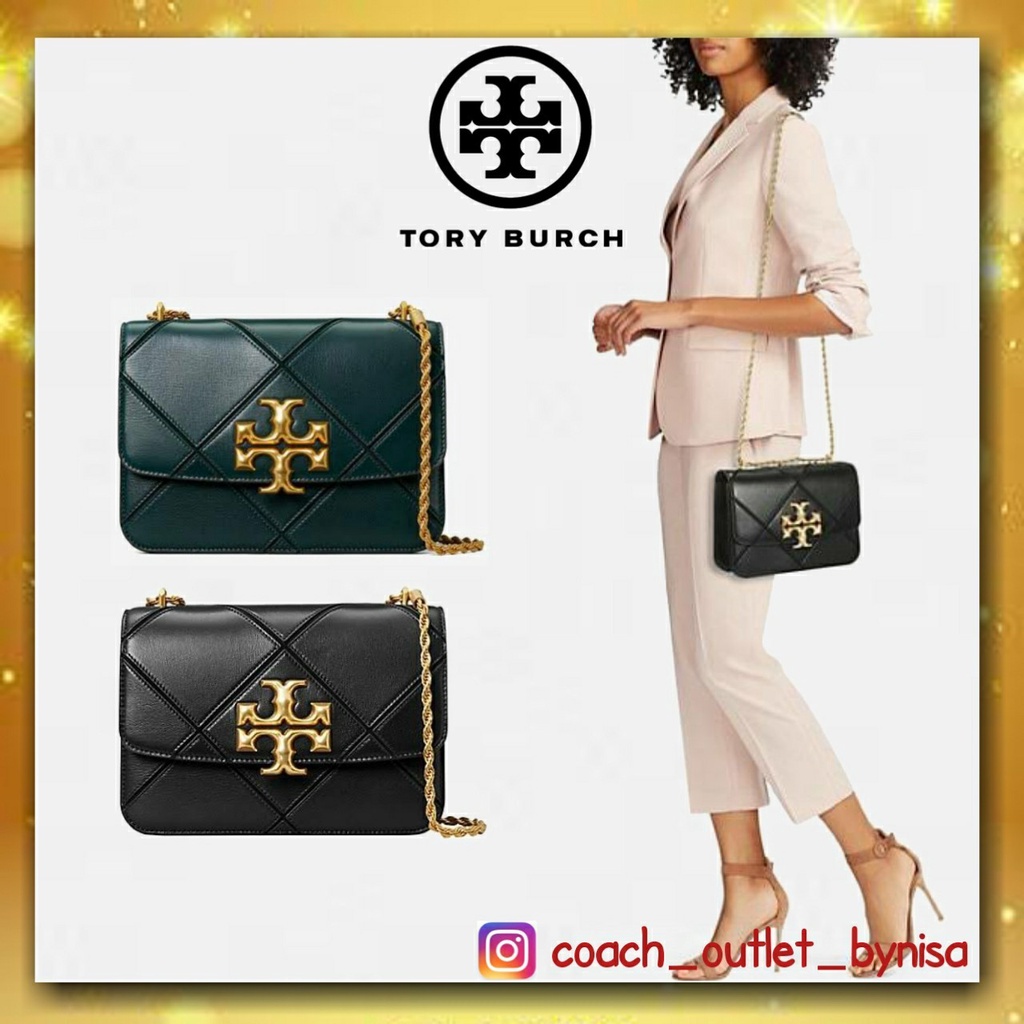 Tory Burch Eleanor Diamond Quilt Convertible Shoulder Bag 73590 | Shopee  Thailand