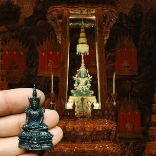 องค์บูชาพระแก้วมรกตเนื้อโลหะทองเหลืองรมดำ