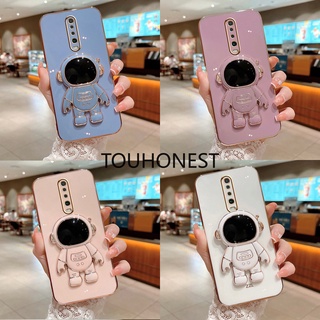 เคส Xiaomi Redmi K30 Pro เคส Redmi K50 Pro เคส Redmi K30S Ultra Case Redmi K20 Case Redmi 7 Case Redmi 10C Luxury Cute Silicone 3D Astronaut Stand Phone Cover Case โทรศัพท์มือถือ ซิลิโคน ลายนักบินอวกาศ พร้อมขาตั้ง หรูหรา สําหรับ