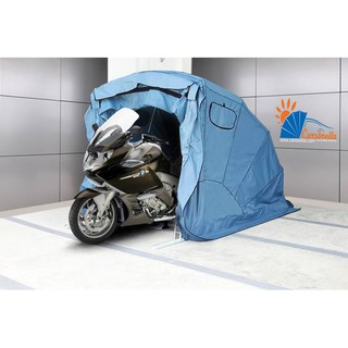 โรงจอดรถพับเก็บได้ เต็นท์จอดรถพับได้  CARSBRELLA รุ่น BIKE สำหรับรถมอเตอร์ไซค์ขนาดกลาง-ใหญ่ ใช้งานง่าย