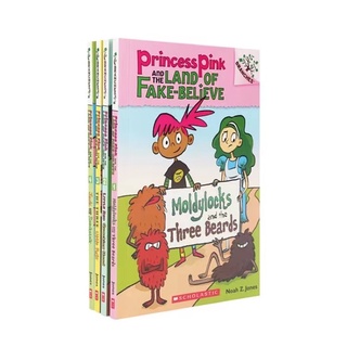 Princess Pink And The Land Of Fake Believe ,4books