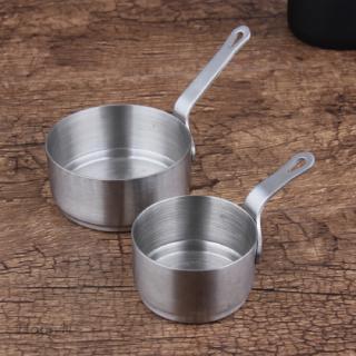 2pcs Mini Small Non Stick Sauce Pan Gravy, Mixtures, Milk Pan Cooking 50ml