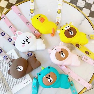 กระเป๋าสะพายข้าง Line 🐰เนื้อสิโคนอย่างดีนุ่มมือ ขนาด15ซม.🐰🐰ราคา250บาท