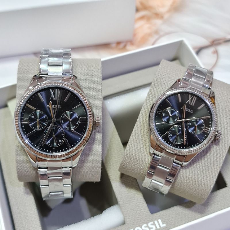 ★ New  Fossil watch นาฬิกาเซ็ทคู่ พร้อมส่ง ของแท้ 100
