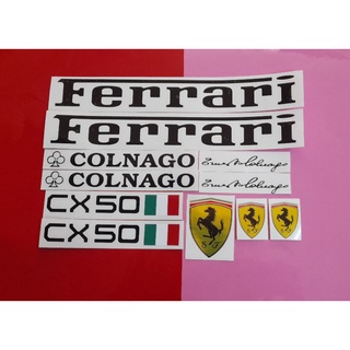 สติกเกอร์ ลาย Ferrari สําหรับติดตกแต่งรถจักรยาน