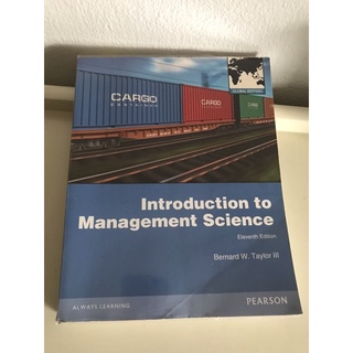 หนังสือเรียน Introduction to manage science ของ Pearson