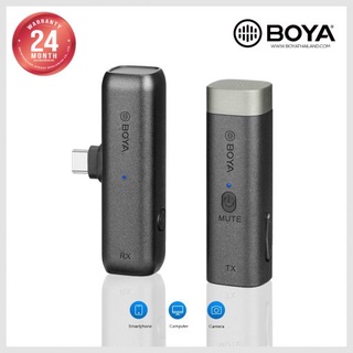 ไมค์ติดมือถือBoya BY-WM3U Wireless Microphone ไมค์ไลฟ์สด ไมค์บันทึกเสียง ของแท้ มือ1  รับประกัน 1 ปี สินค้าพร้อมส่ง