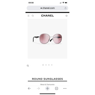 **do** แว่นกันแดด Chanel ROUND SUNGLASSES กรอบ 59mm สินค้าใหม่ ของแท้