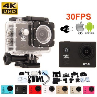 ❌ปิดการขายค่ะ ❌กล้องกันน้ำ Action CamCorder Ultra HD 4K WiFi 30fps สีดำ