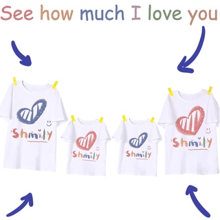 เสื้อยืด พิมพ์ลาย I Love You See How Much สําหรับครอบครัว