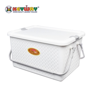 กล่องหูหิ้วอเนกประสงค์ Multipurpose Plastic Basket with Lid and Handles : JK-539