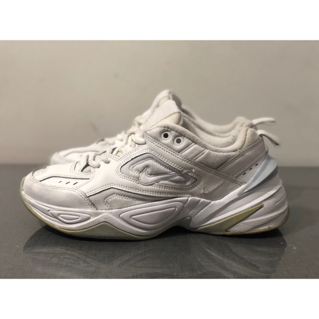 Nike m2k tekno white pure platinum แท้100% มือสอง