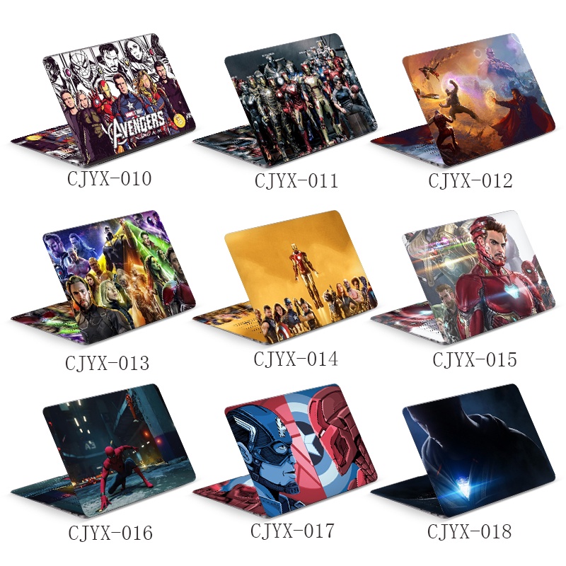 สติ๊กเกอร์แล็ปท็อป DIY สติ๊กเกอร์คอมพิวเตอร์ซูเปอร์ฮีโร่ สติ๊กเกอร์ Marvel Boy สติ๊กเกอร์หล่อ Iron M