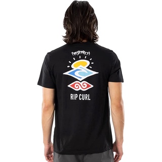 T-shirt  เสื้อยืดแขนสั้นลําลอง พิมพ์ลาย Rip Curl the Search Essential แฟชั่นสําหรับผู้ชายS-5XL