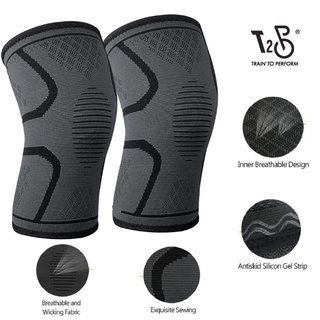 T2P Knee Brace Compression Sleeve Support for Knee Pain Running Joint Pain Relief Arthritis