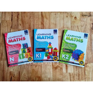 (New)แบบฝึกหัด Learning Maths set 3 books หนังสือแบบฝึกหัดคณิตศาสตร์ ระดับอนุบาล #SingaporeMath #SAPeducation