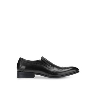 Mac&amp;Gill รองเท้าผู้ชายหนังแท้แบบโลฟเฟอร์หนังแท้ Black Oxford Loafers genuine cow leather formal and and casual wear