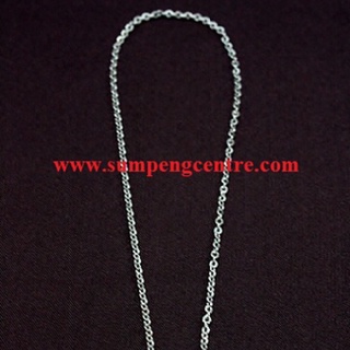 กล่องใส่แหวน ลูกปัด สร้อยสแตนเลสทับแบน เบอร์23: 16" - 30" (ครึ่งโหล) Flat stainless necklace no.23: 16" - 30" (half a do