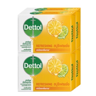 สบู่ Dettol รีเฟรชซิ่ง ขนาด 4 ก้อน