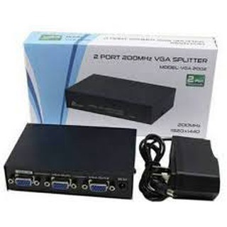 2 PORT 200MHz VGA SPLITTER รุ่น VGA-2002