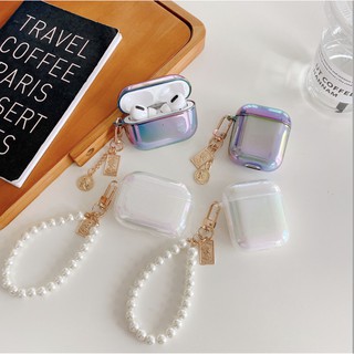 💖Pearl Metallic💎Airpod Pro / Airpod Gen 1&amp;2 เคสแอร์พอท เคสหูฟัง พร้อมห่วงคล้อง ลายสวย หรูหรา คุณหนู คล้องมือได้จริง