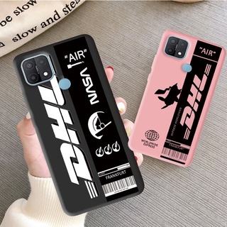 เคสโทรศัพท์มือถือ ซิลิโคนนุ่ม ลาย NASA DHL สีดํา สําหรับ OPPO Reno 2 5 6 Z F 5G Reno 3 4 5 Pro A74 A76 A96 A95 5G