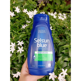 พร้อมส่ง Selsun Blue Moisturizing with Aloe Dandruff Shampoo แชมพูมอยซ์เจอไรเซอร์และว่านหางจระเข้ ขนาด 325ml.