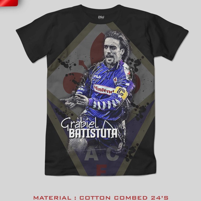 เสื้อยืด Legend BATISTUTA FOOTBALL พิมพ์ลาย 3 มิติ