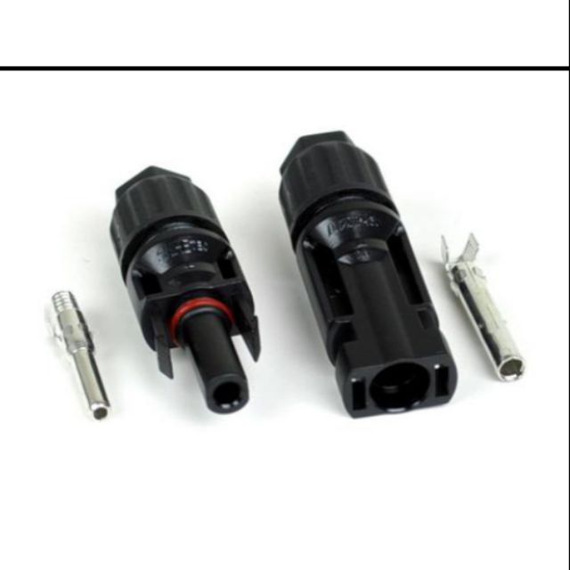 MC4 Connector 1 คู่ ขั้วต่อสายไฟโซล่าเซลล์