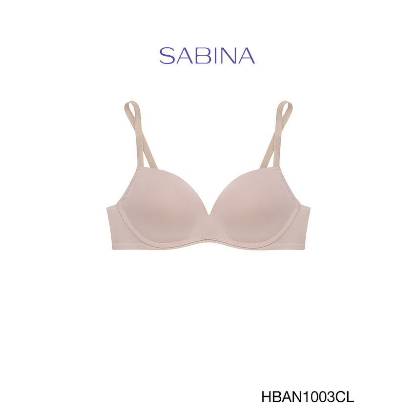 Sabina เสื้อชั้นใน Habpy Push (ไม่มีโครง) รหัส HBAN1003CL สีเนื้ออ่อน