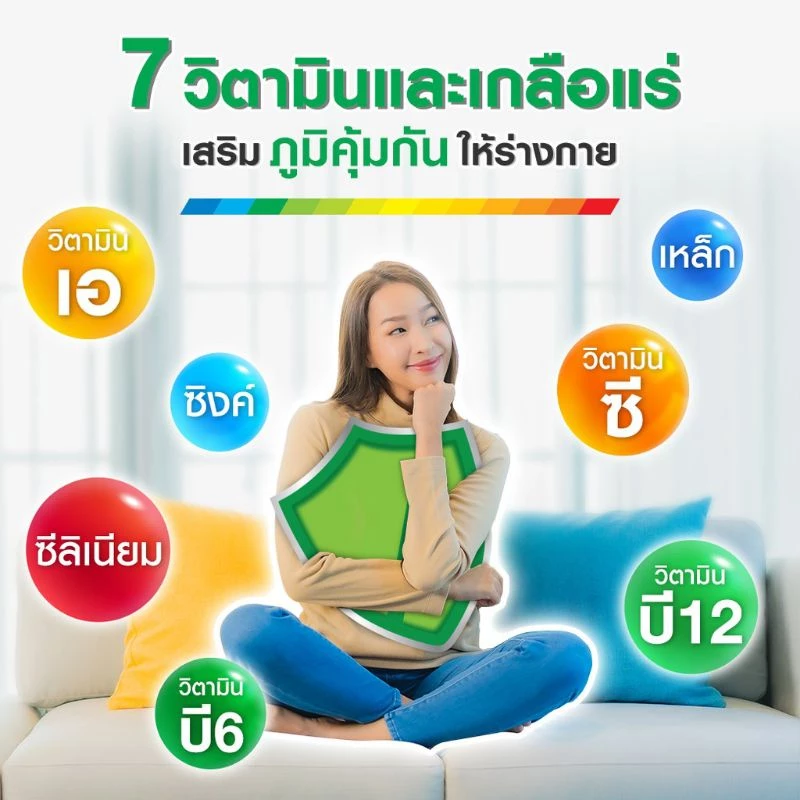 Centrum Multivitamin วิตามินรวม ผสมเบต้า-แคโรทีน บำรุงร่างกาย บำรุงสายตา ลดอาการอ่อนเพลีย เซ็นทรัม 30 เม็ด thumbnail 4