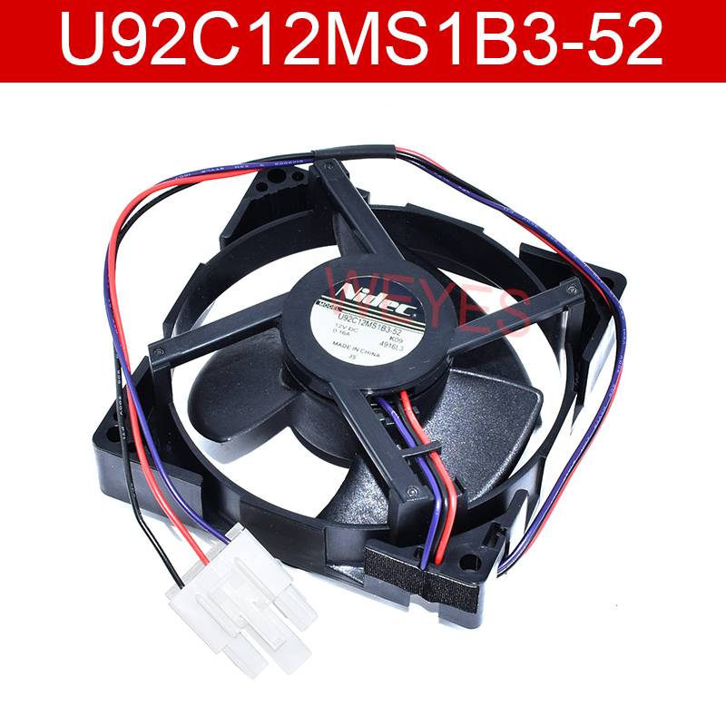ใหม่ U92C12MS1B3-52 DC12V 0.16A K9 4916L3 พัดลมระบายความร้อนทรงสี่เหลี่ยม 3 พินทดสอบได้ดี