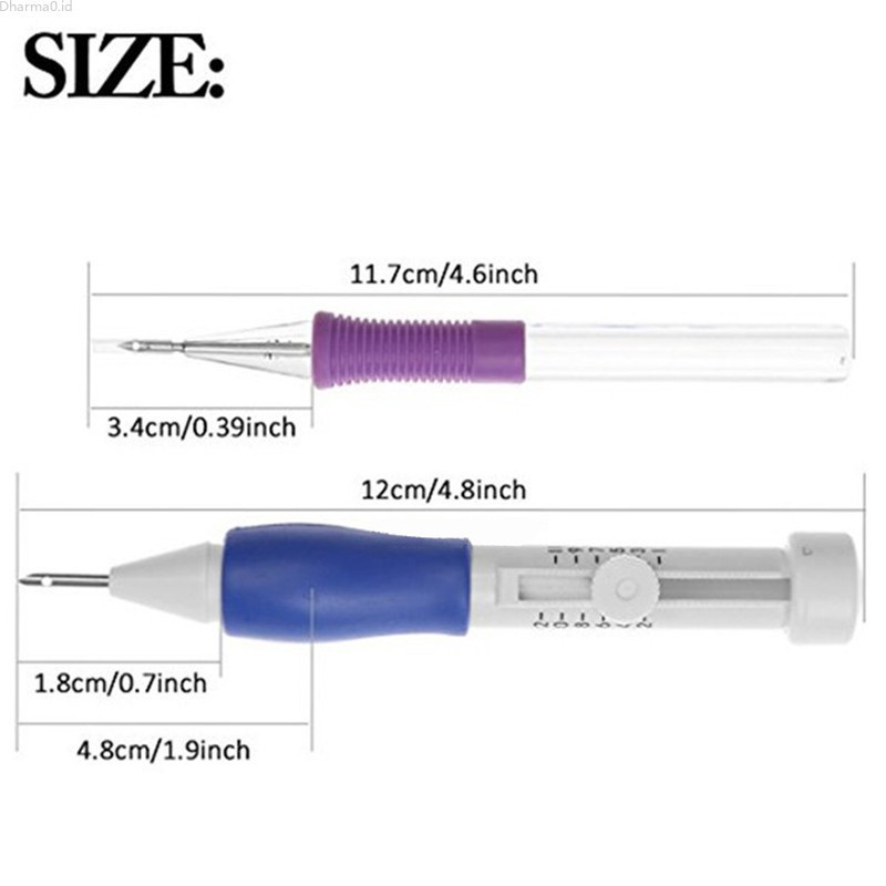 Dharma New DIY Magic Embroidery Pen Set Punch Needle Stitching Knitting ...