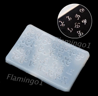 flgo*  Letters Jewelry Making Mold Silicone Mould DIY Craft Key Chain Epoxy Resin Mold