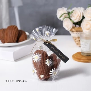 ✨ส่ง 24 ชม ✨ถุงขนมปัง ถุงขนมพิมพ์ลายดอกเดซี่+ลวดผูกถุง