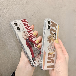 Lycoris Recoil Case Custom Inoue Takina Straight Edge Transparent Nishikigi Chisato Anime Shock Resistant Soft Case Side Print Personality Cool Cute