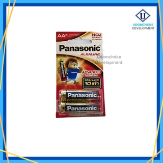 ถ่าน Panasonic อัลคาไลน์ AA LR6T (แพ็ค 2 ก้อน)