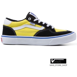 VANS ROWAN BLACK BRAZING YELLOW SNEAKERS สินค้ามีประกันแท้