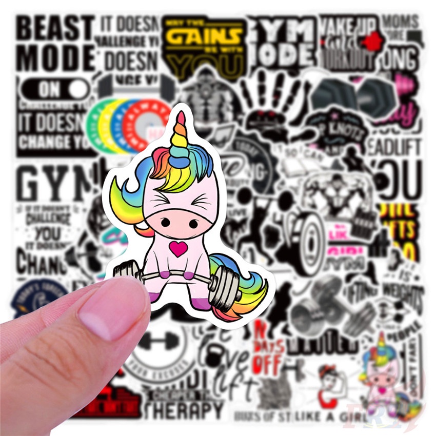❉ GYM Fitness Slang Series 01 สติ๊กเกอร์ ❉ 50Pcs/Set Waterproof DIY Fashion Decals Doodle สติ๊กเกอร์ - รูปที่ 5