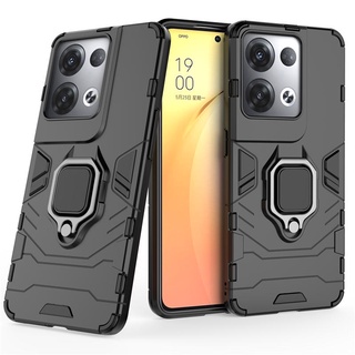 เคส OPPO Reno8 Pro 5G ฮาร์ดเคสกันกระแทกเคสโทรศัพท์ Hybrid Armor Shockproof Ring Case OPPO Reno 8 Pro 5G Cover Stand