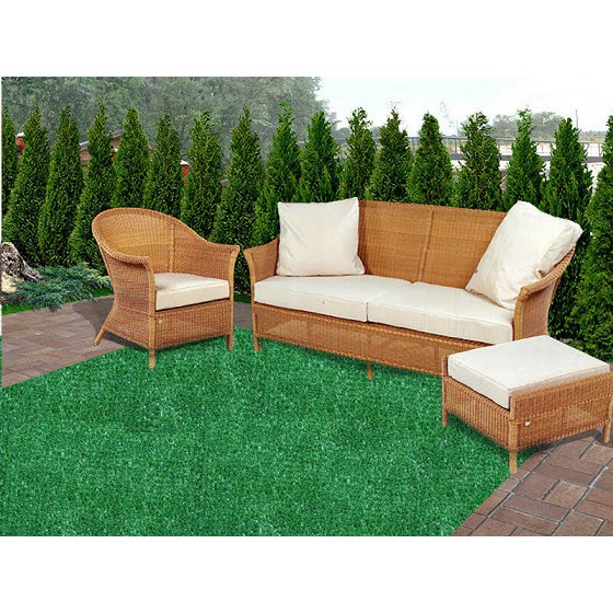 หญ้าเทียมตกแต่งสวน หญ้าเทียมราคาถูก หญ้าเทียมปูพื้น 1x2 เมตร - รูปที่ 4